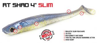 Molix RT Shad 4 inch Slim